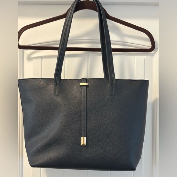 Vince Camuto Leila Handbag Small Tote Navy - Picture 1 of 8